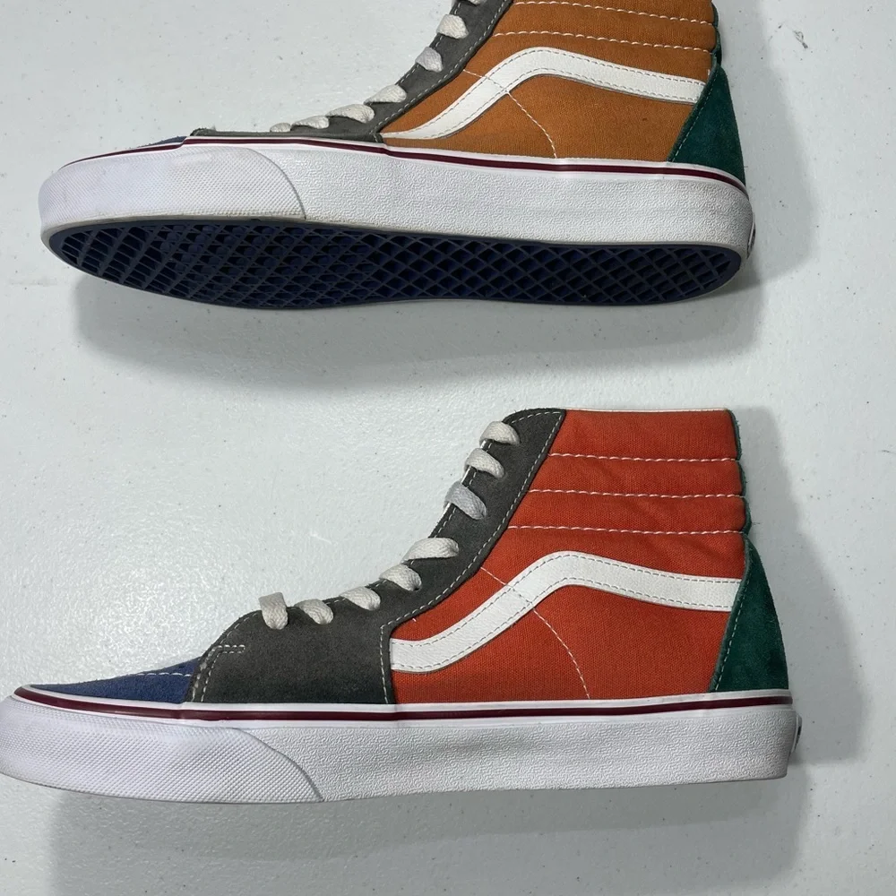 Vans Men's Blue and Gray High-Top Sneakers Size 9.5 Women’s 11 SB-40 - Picture 8 of 9